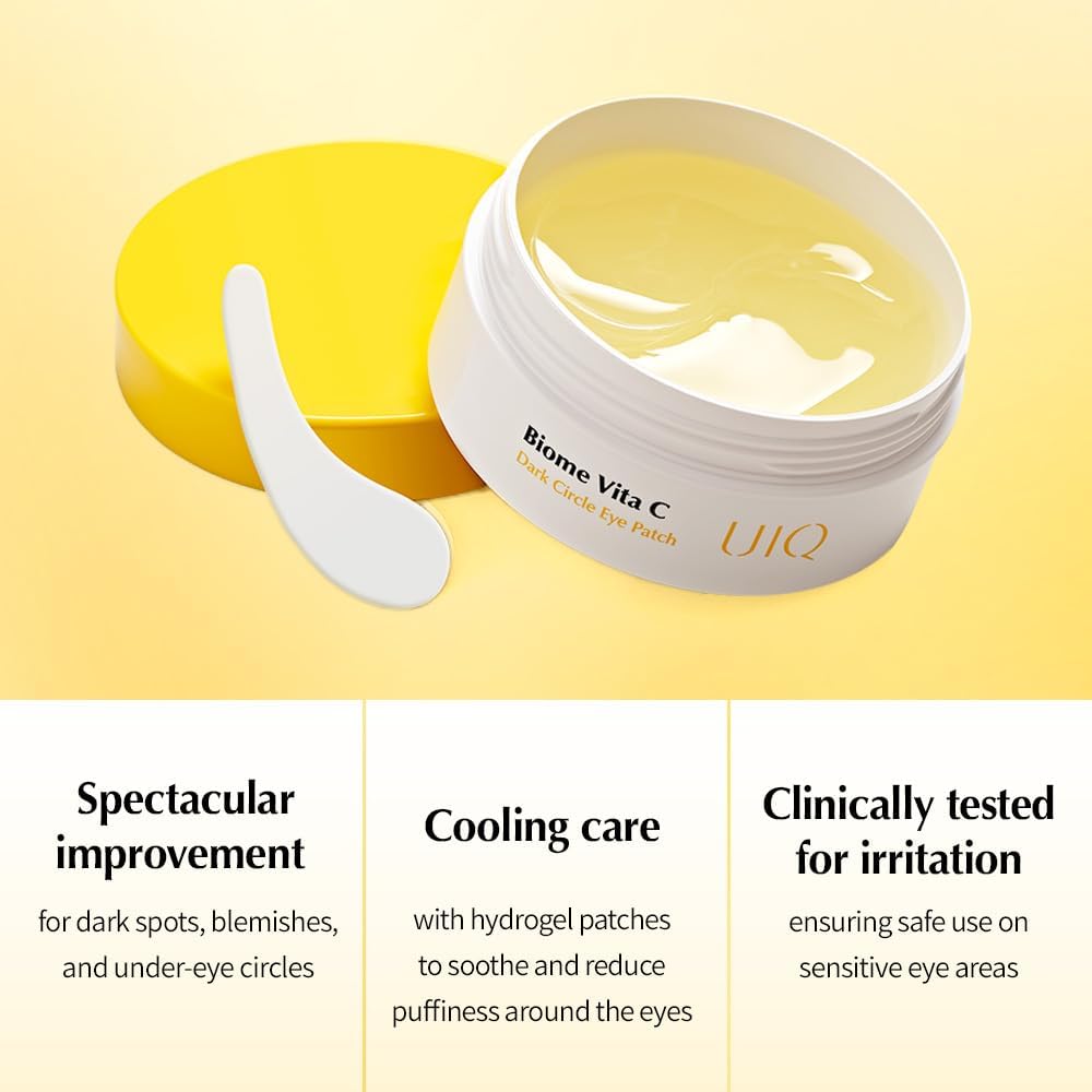UIQ Biome Vita C Dark Circle Eye Patch 60ea / 85g Lakinza K-beauty