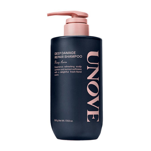 Unove Deep Damage Repair Shampoo 500ml - Rosy Aura | Lakinza K - beauty Canada