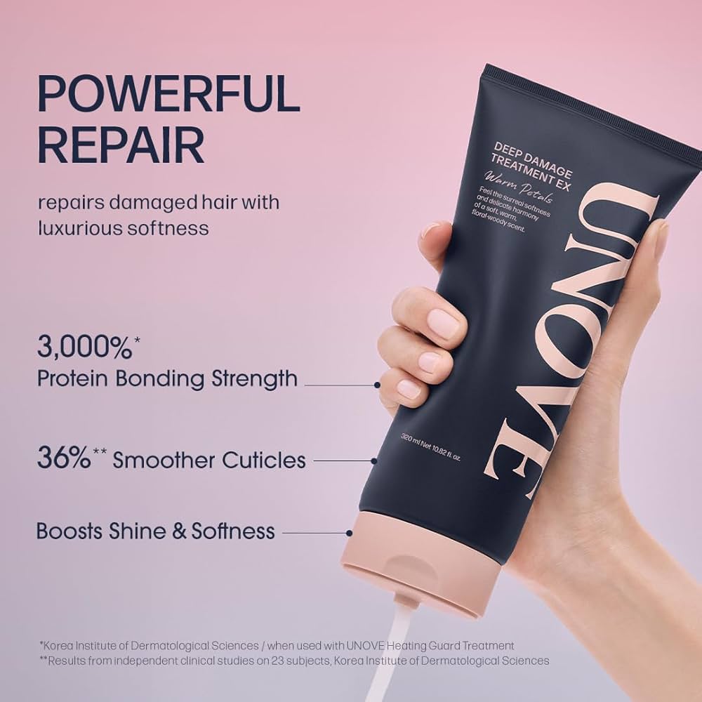 Unove Deep Damage Treatment EX 320ml - Warm Petal | Lakinza K - beauty Canada