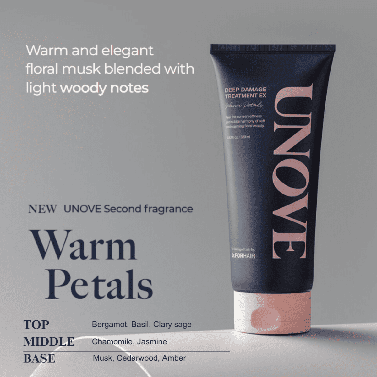 Unove Deep Damage Treatment EX 320ml - Warm Petal Lakinza K-beauty