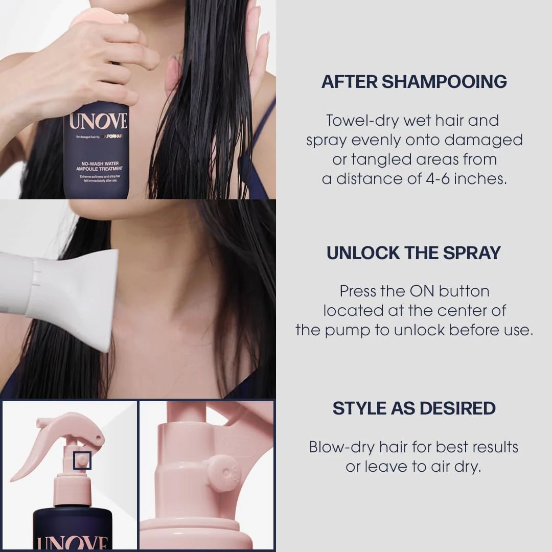 Unove No - wash Water Ampoule Treatment 200ml | Lakinza K - beauty Canada