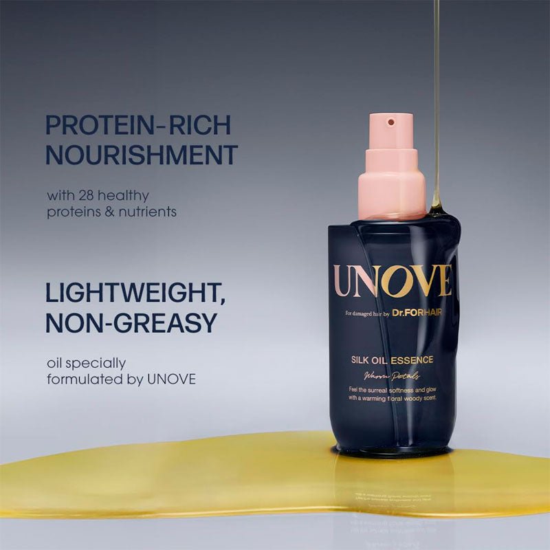 Unove Silk Oil Essence 70ml - Warm Petal Lakinza K-beauty
