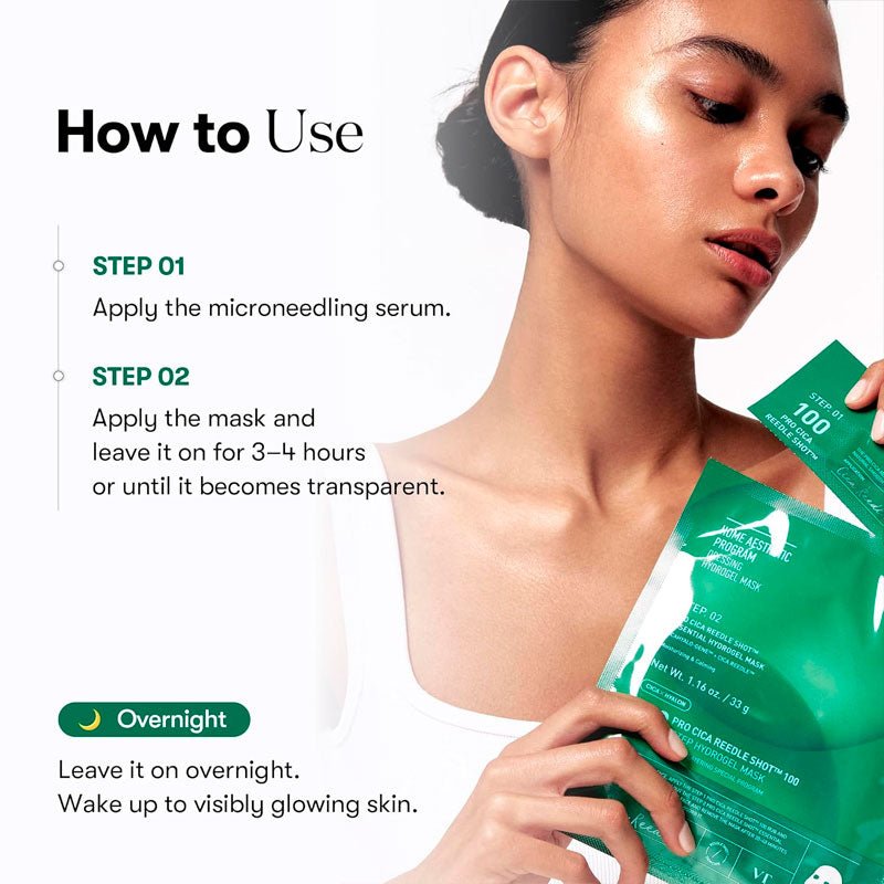 VT Pro Cica Reedle Shot 100 2 - Step Hydrogel Mask 36g | Lakinza K - beauty Canada