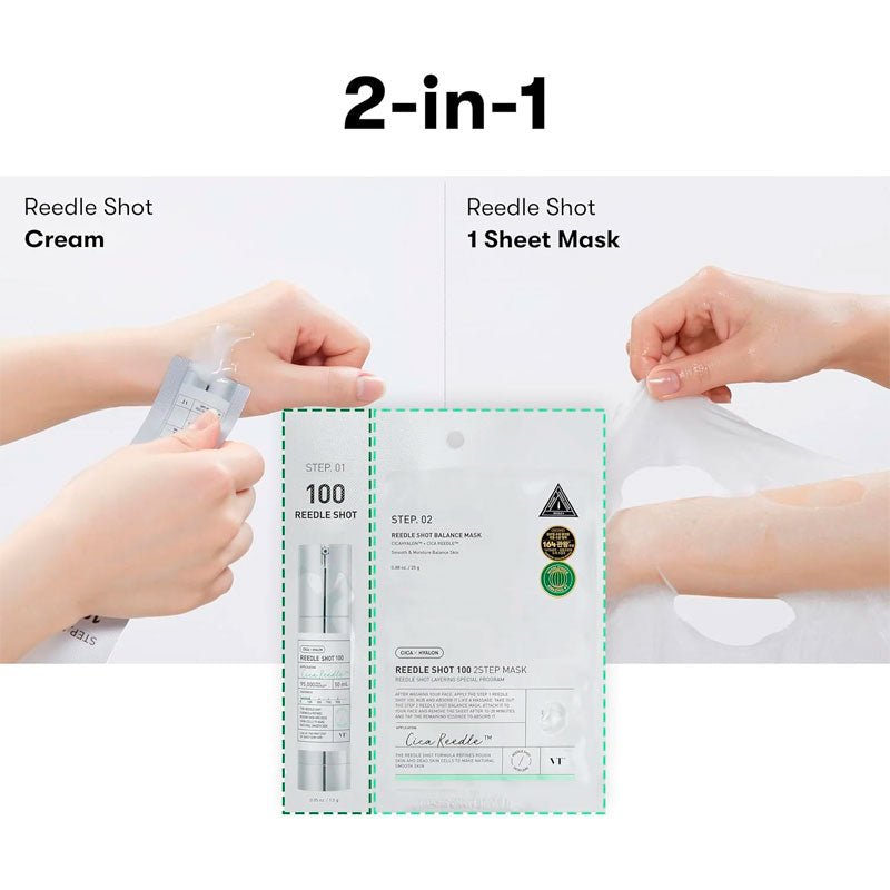 VT Reedle Shot 100 2-Step Mask 1.5g Lakinza K-beauty