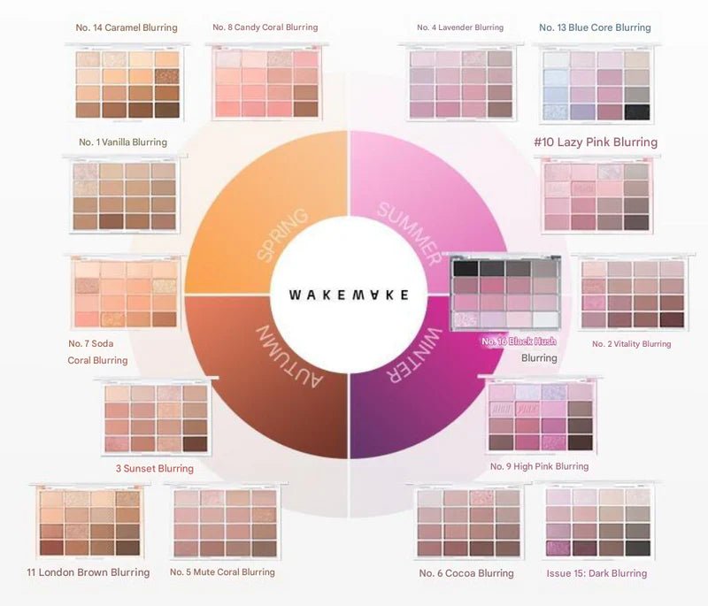 WAKEMAKE Soft Blurring Eye Palette 14g | Lakinza K - beauty Canada