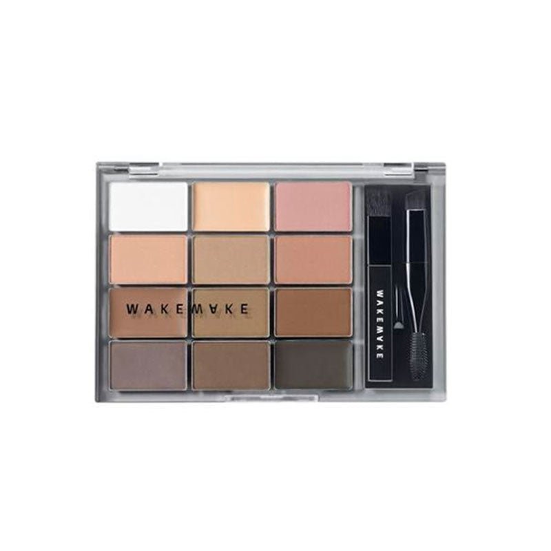 WAKEMAKE Soft Drawing Brow Palette 12g Lakinza K-beauty