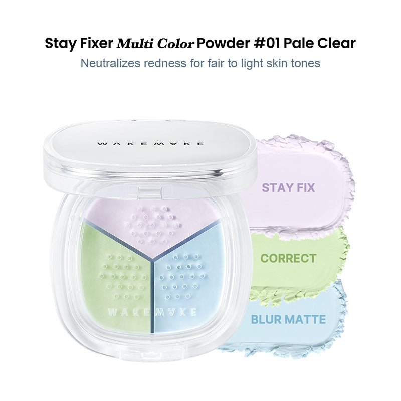 WAKEMAKE Stay Fixer Multi Color Powder 4g Lakinza K-beauty