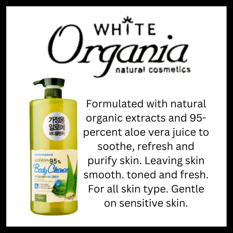 Whitecospharm White Organia Good Nature Aloe Vera Body Cleanser 1500ml Lakinza K-beauty