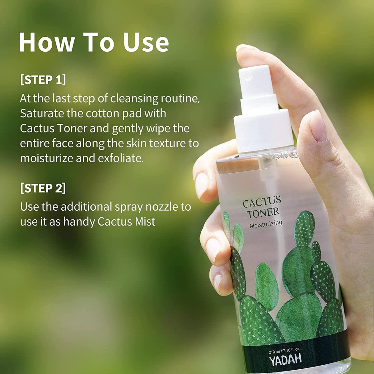 Yadah Cactus Toner 210ml | Lakinza K - beauty Canada