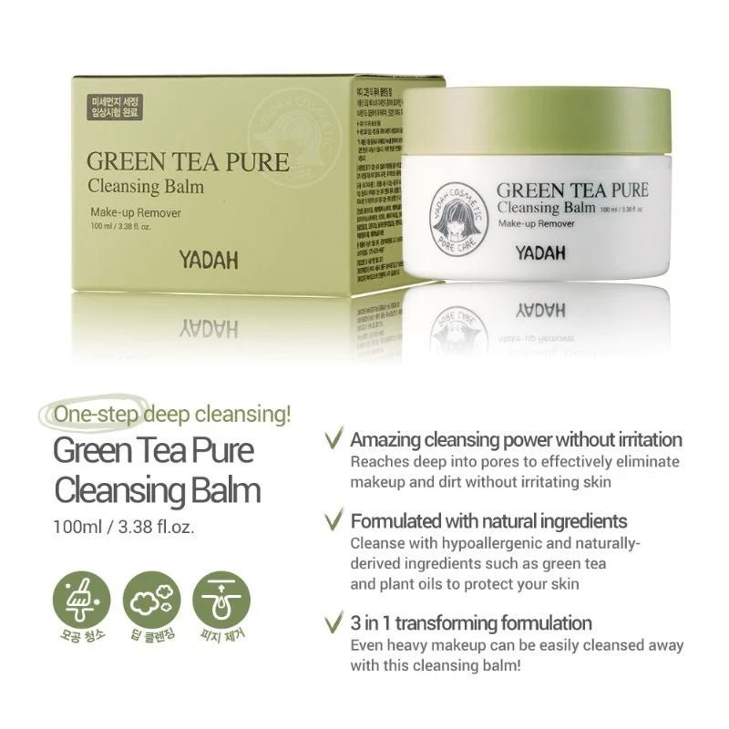 Yadah Green Tea Pure Cleansing Balm 100ml | Lakinza K - beauty Canada